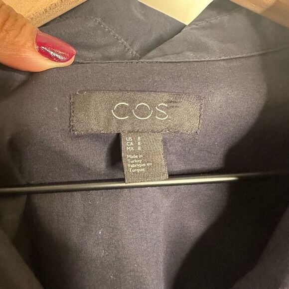 COS Cotton Button Front Dress - Picture 3 of 9
